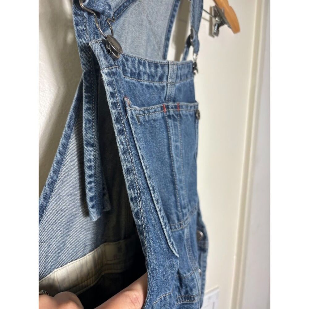 We the Free Free People Denim Overalls Women's size 24 Blue Dungarees Coveralls - Picture 5 of 7